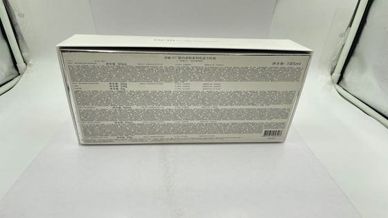 Printed Paper Packaging Box Cream Cosmetics Packaging Boxes Cardboard Silver Foil Stamping Skincare Packaging Box