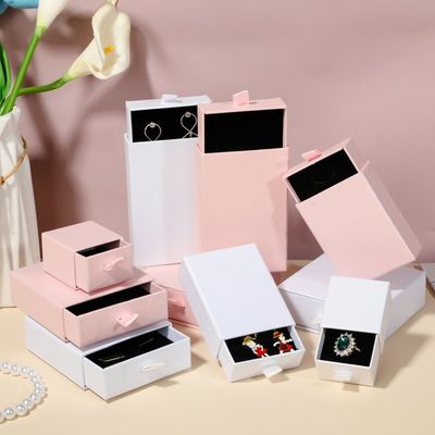 Customized Jewelry Packaging Gift Box Paper Cardboard Drawer 5*5*3.5cm