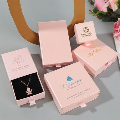 Customized Jewelry Packaging Gift Box Paper Cardboard Drawer 5*5*3.5cm